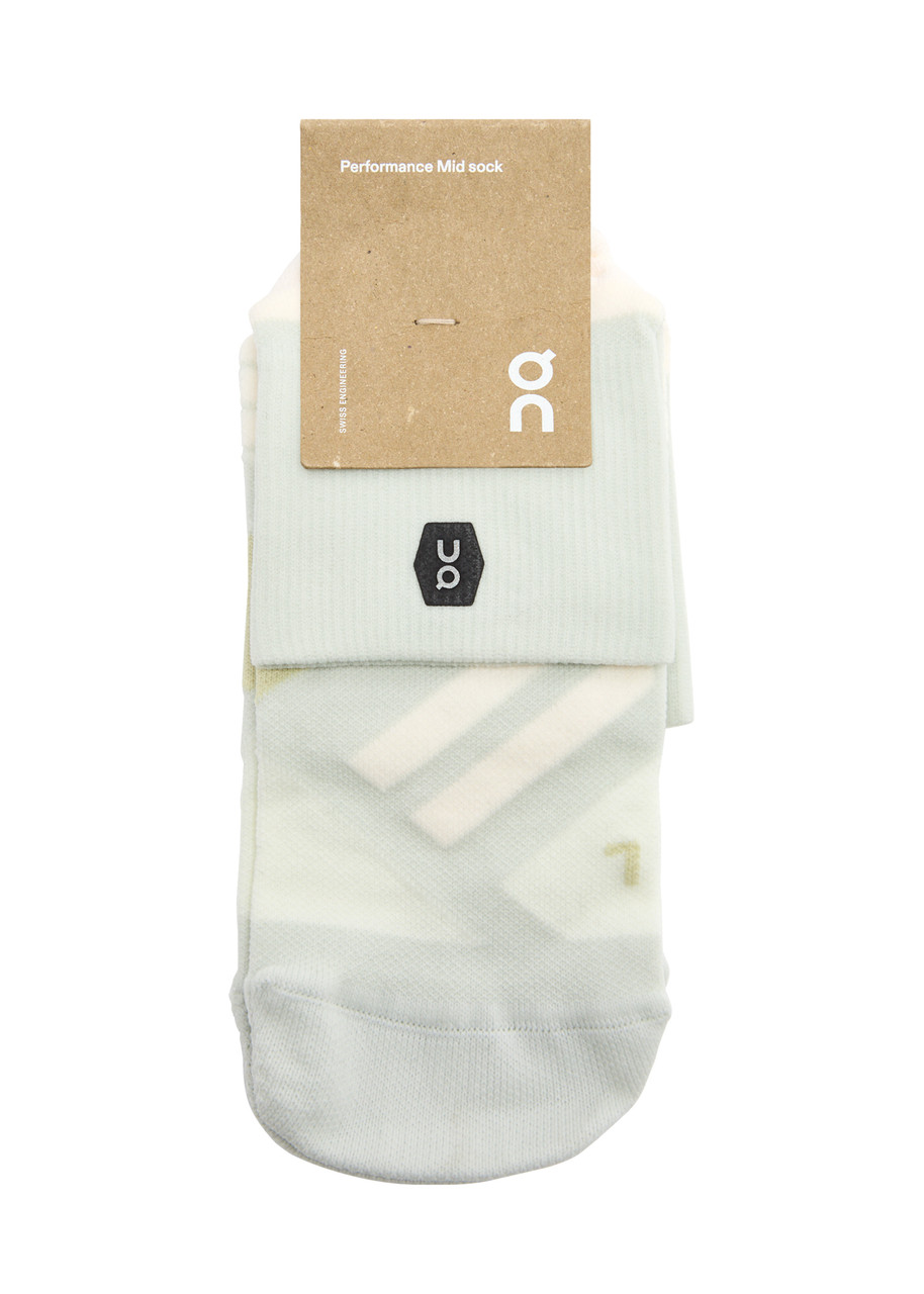 Shop On Performance Striped Stretch-jersey Socks In Cream