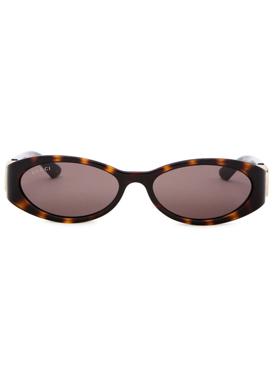 GUCCI GUCCI OVAL-FRAME SUNGLASSES