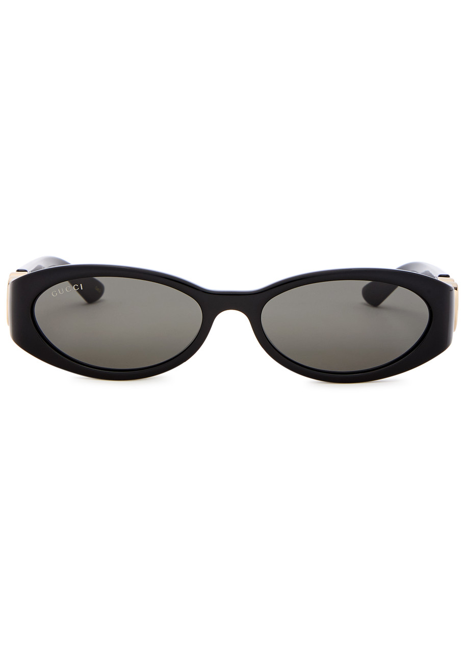 GUCCI GUCCI OVAL-FRAME SUNGLASSES
