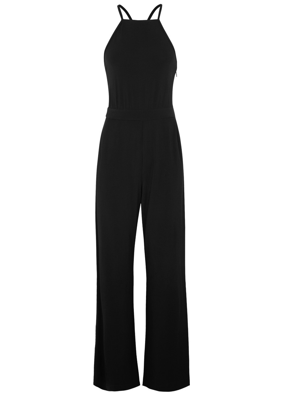 Max Mara Agar Stretch-jersey Jumpsuit In Black