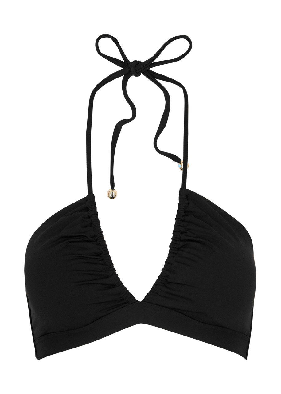 Max Mara Alida Bikini Top In Black