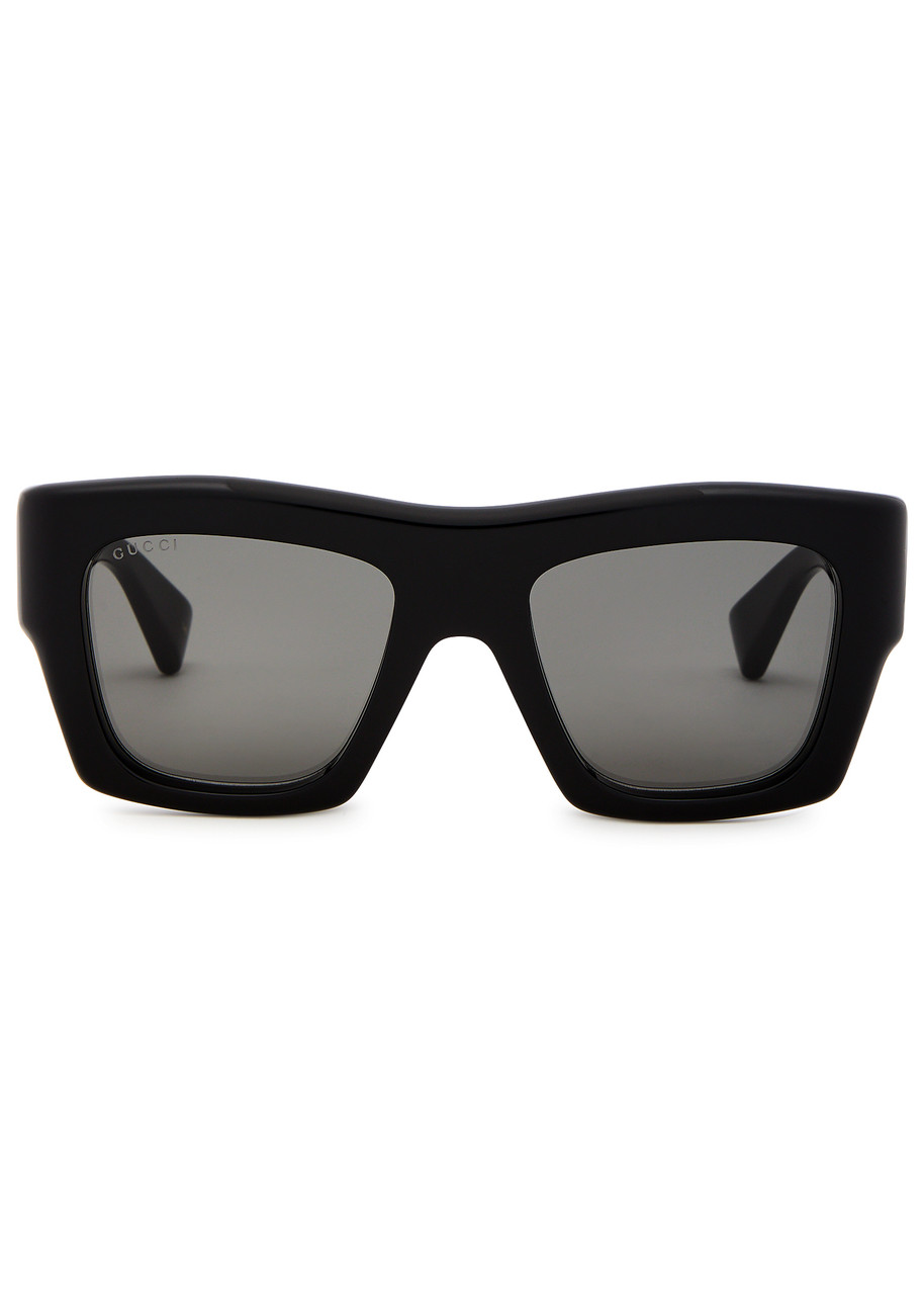 GUCCI GUCCI OVERSIZED SQUARE-FRAME SUNGLASSES