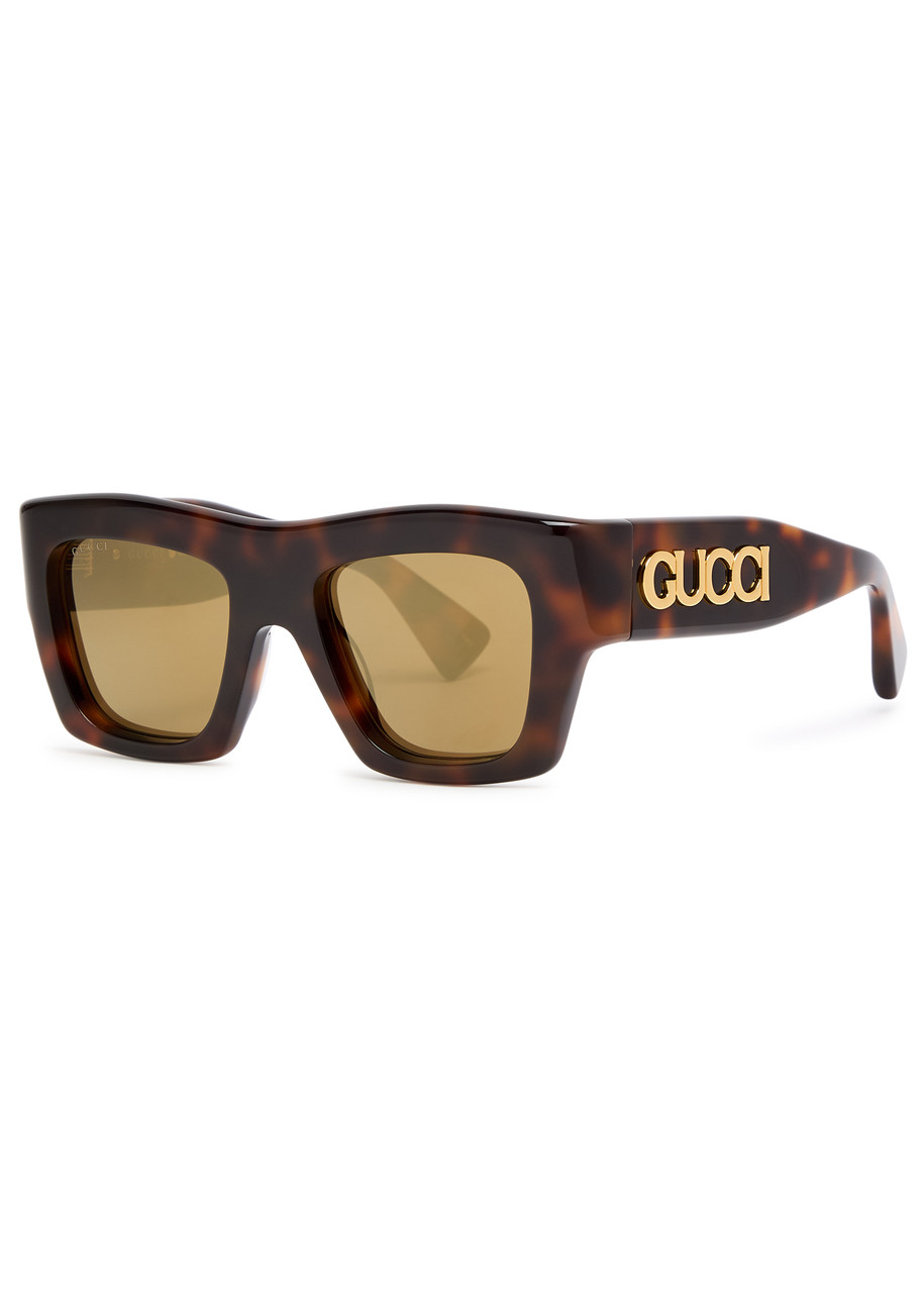 GUCCI GUCCI OVERSIZED SQUARE-FRAME SUNGLASSES