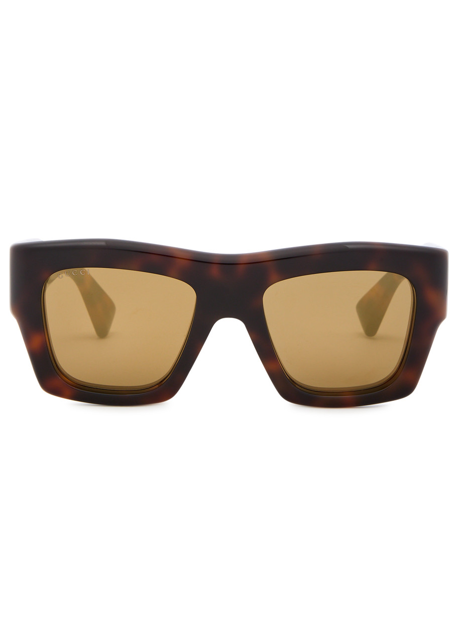 GUCCI GUCCI OVERSIZED SQUARE-FRAME SUNGLASSES