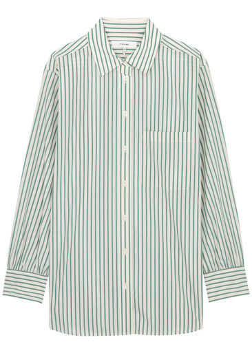 トップス TENDER PERSON FRAME COLLER STRIPE SHIRT TENDER PERSON FRAME COLLER STRIPE SHIRT