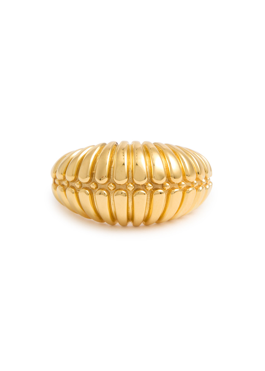 Shop Daphine Sofia 18kt Gold-plated Ring