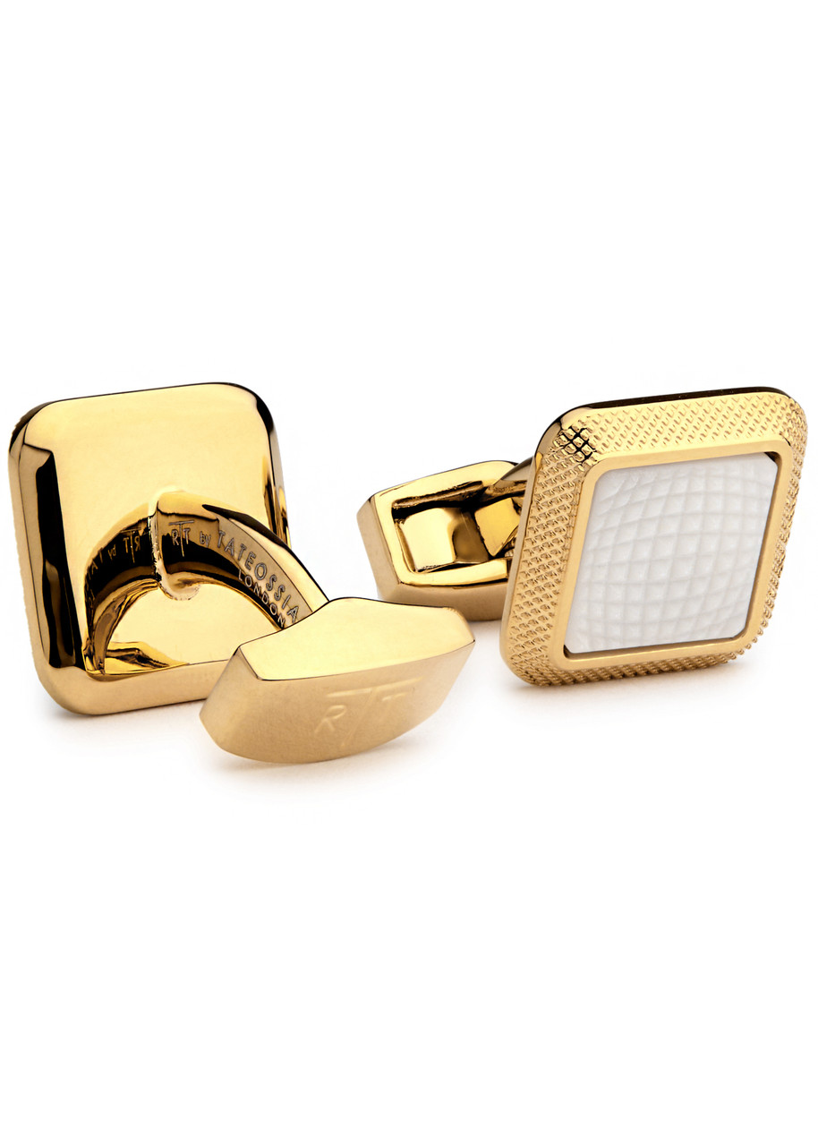 Tateossian Spazio 18kt Gold-plated Cufflinks