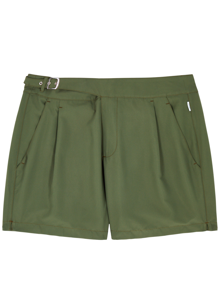 Gusari The London Shell Swim Shorts In Green