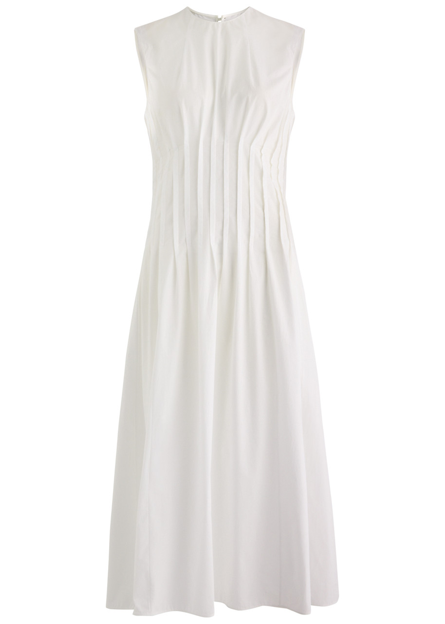 Khaite Wes Cotton Midi Dress - White - 4 (UK8 / S)