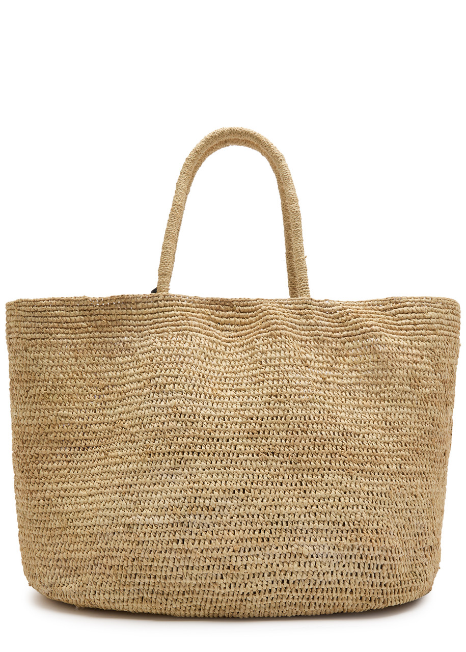 The Row Oregon Woven Raffia Tote In Brown