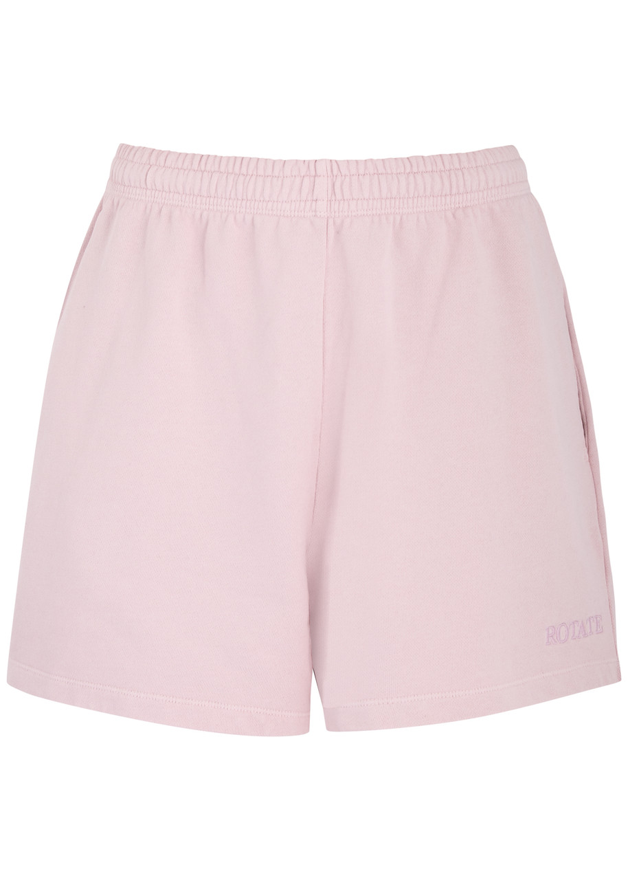 Rotate Birger Christensen Rotate Organic Cotton Sports Shorts For Men In Pink