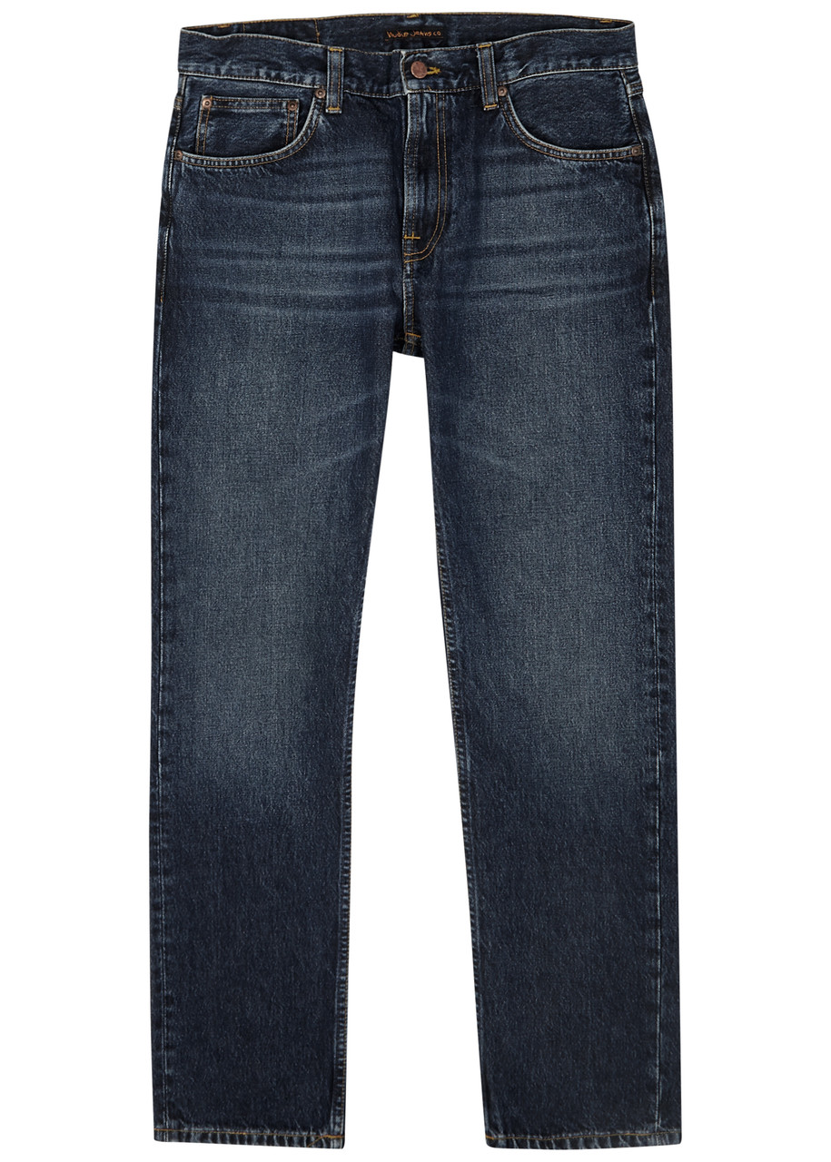 Nudie Jeans Gritty Jackson Straight-leg Jeans - Mid Blu - 30 (W30 / S)