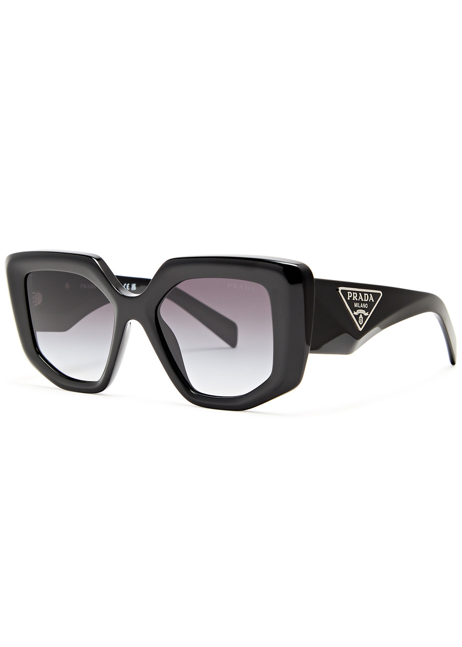 Prada Symbole Square-frame Sunglasses - Black - One Size