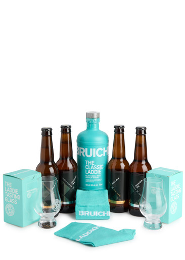 Bruichladdich Bruichladdich Single Malt Scotch Whisky & Harvey Nichols Beer Gift Pack