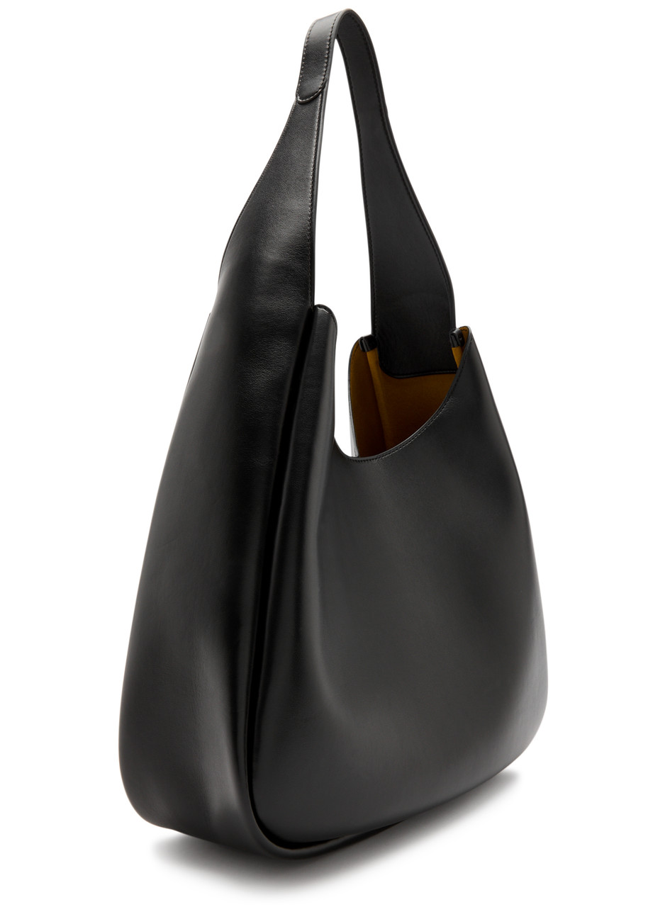 Stella Mccartney Stella Logo Faux Leather Shoulder Bag In Black