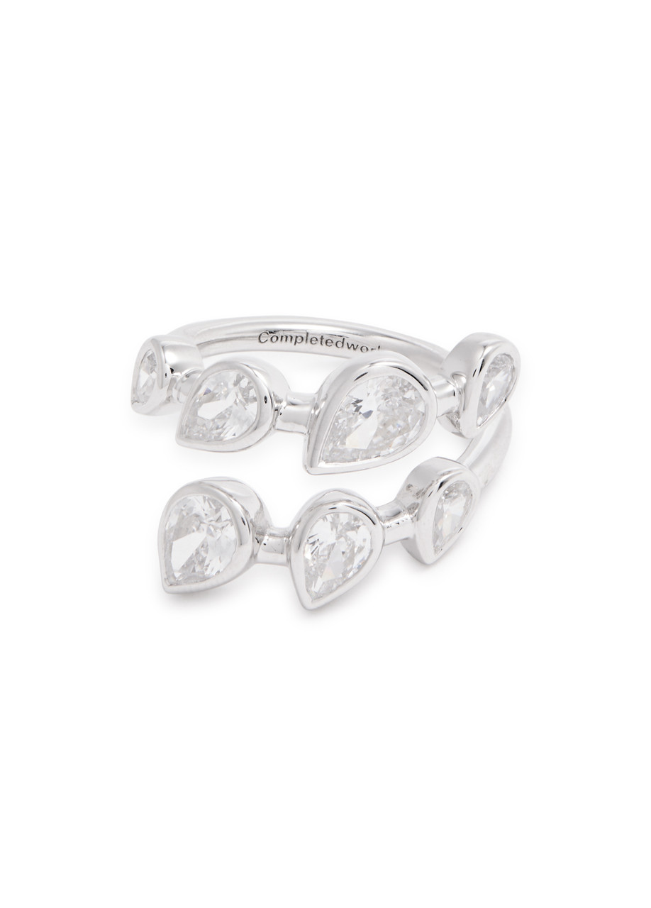 Completedworks Arc Rhodium-plated Ring In Silver