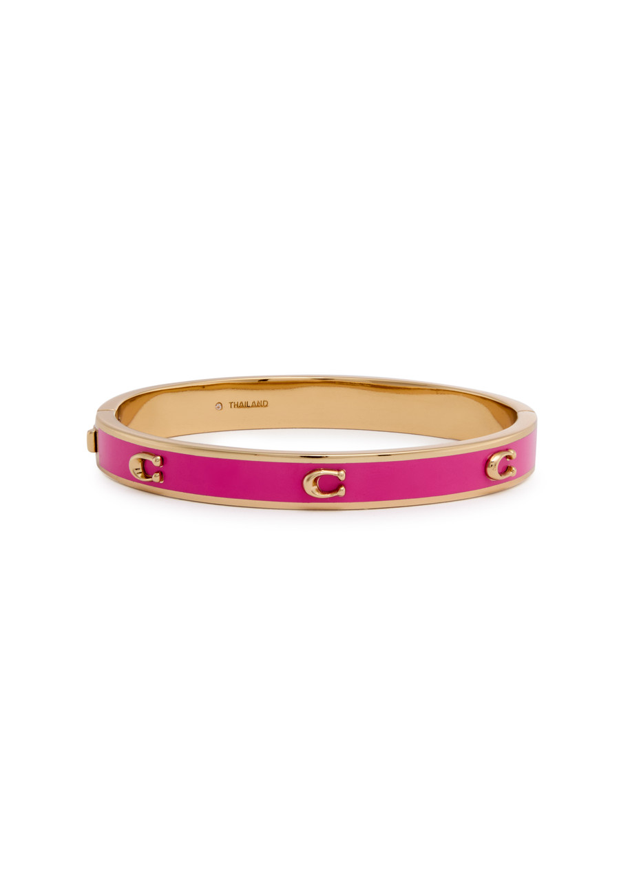  Coach Enamelled Logo Bracelet - Pink - One Size 
