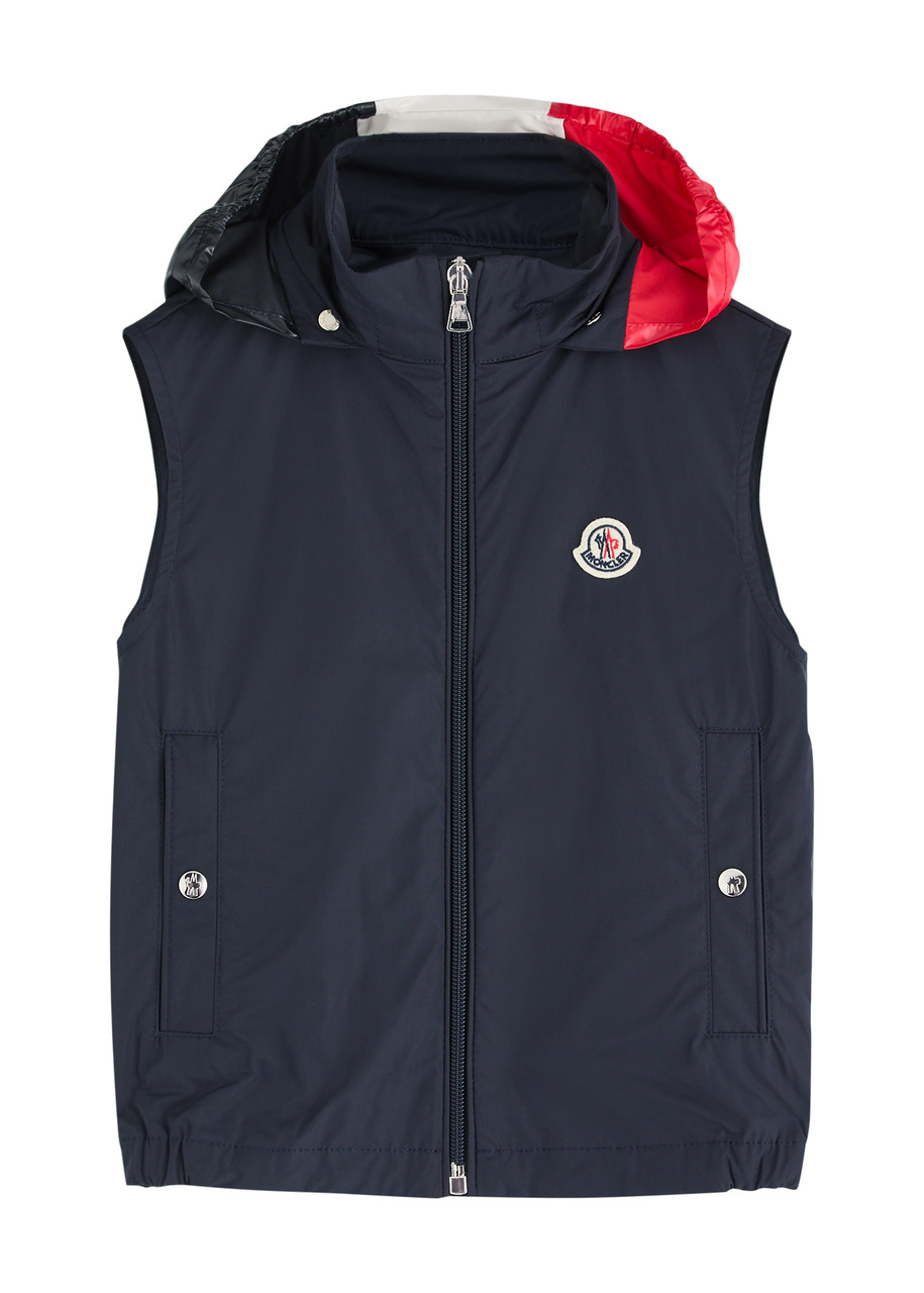 Moncler Kids Zene Hooded Shell Gilet (4-6 Years) - Navy - 06YR (6 Years)
