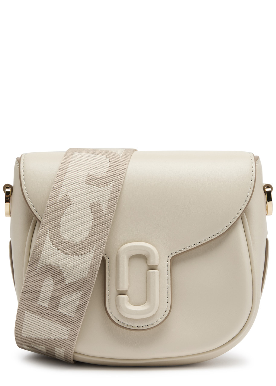 Marc Jacobs The J Marc Small Leather Saddle bag - Off White - One Size