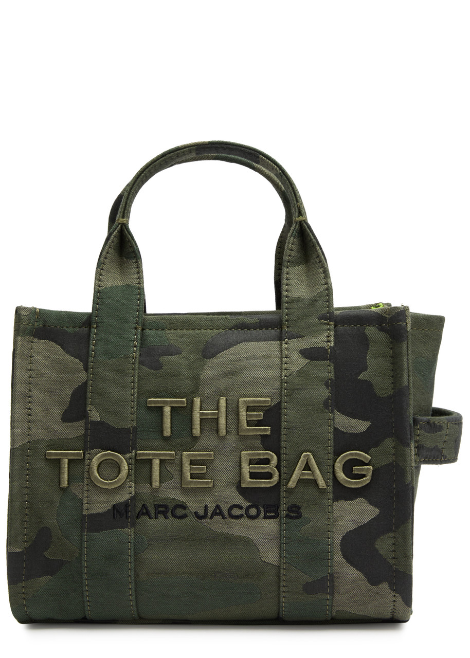 Marc Jacobs The Tote Small Camouflage Canvas Tote In Khaki