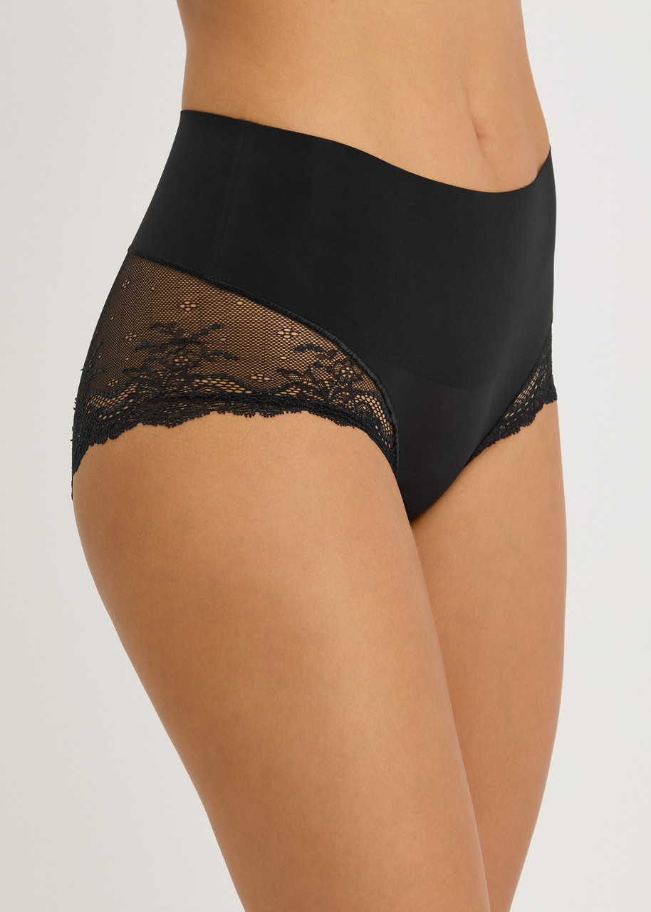 SPANX SPANX UNDIE-TECTABLE LACE-TRIMMED SEAMLESS BRIEFS