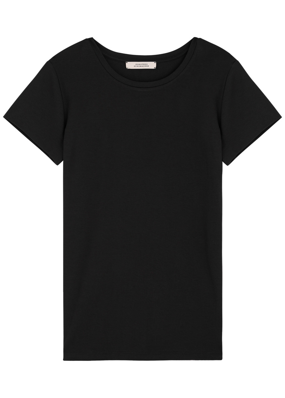 Dorothee Schumacher All Time Favorites Stretch-cotton T-shirt - Black