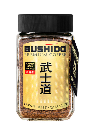 Bushido 24 Karat Gold Leaf Instant Coffee 100g