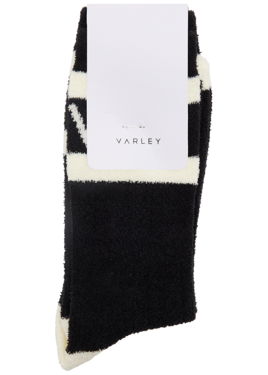 Varley Spencer Logo Terry Socks In Black