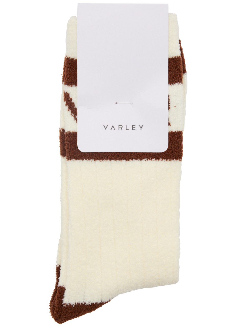 Varley Spencer Logo Terry Socks In White