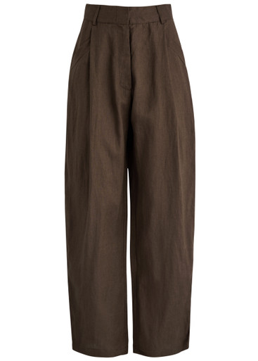 AEXAE Wide-leg linen trousers | Harvey Nichols