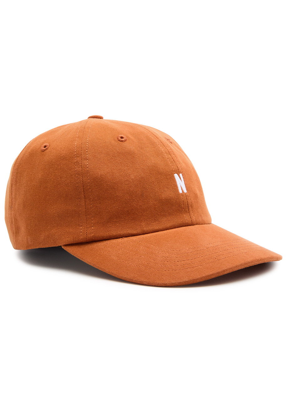 Norse Projects Sports Logo-embroidered Cotton-twill Cap In Orange