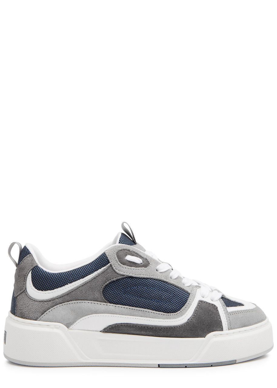 Cleens Essential Skate Panelled Sneakers In Navy