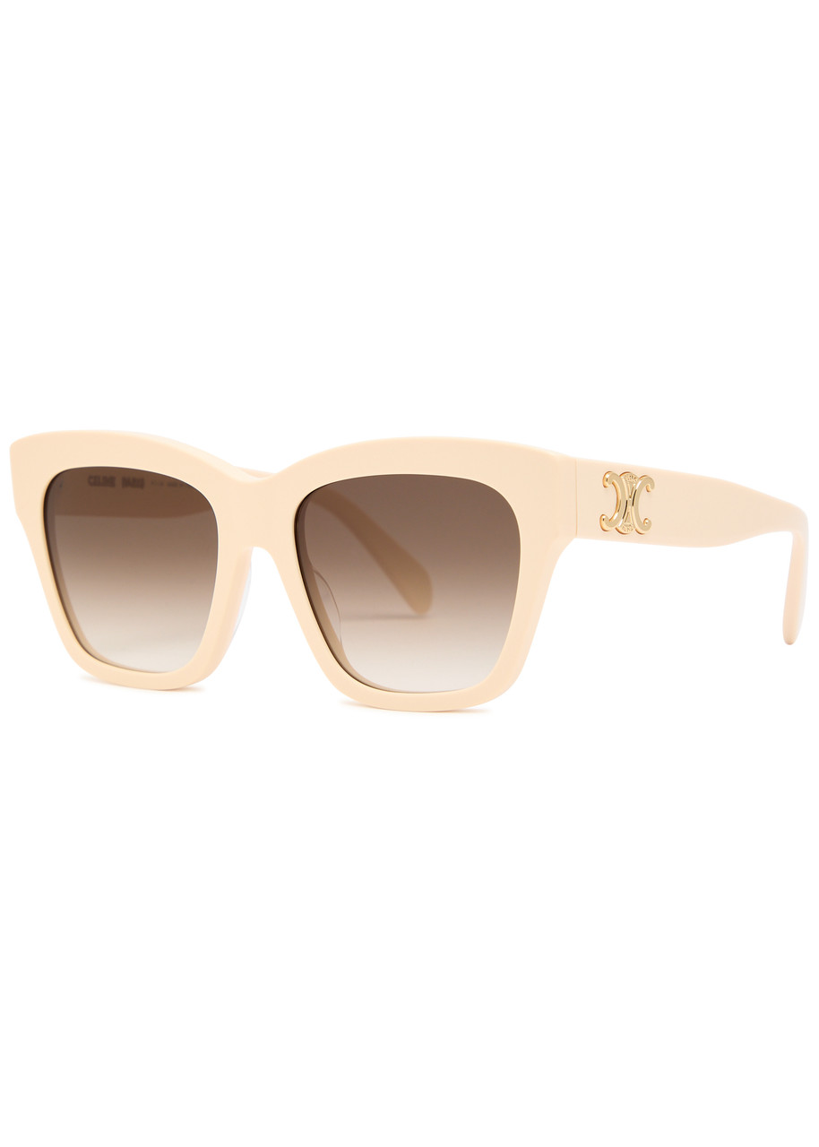 Celine - Square-frame Sunglasses, White, Graduated Lenses, Oversized Sunglasses Women, 100% UV Protection - One Size