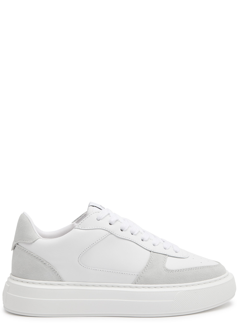 Cleens Court Panelled Sneakers In White