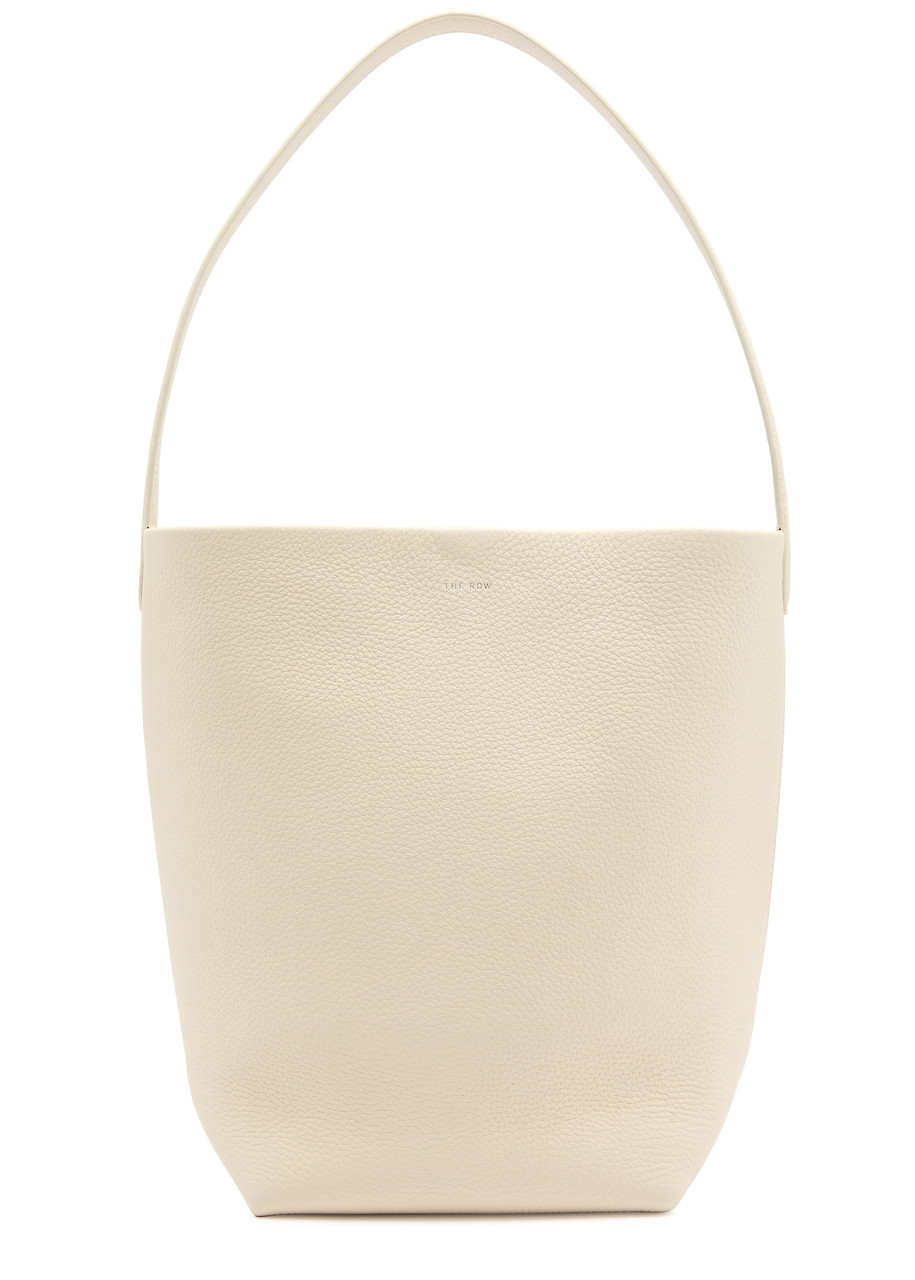 The Row N/s Park Medium Leather Tote In White