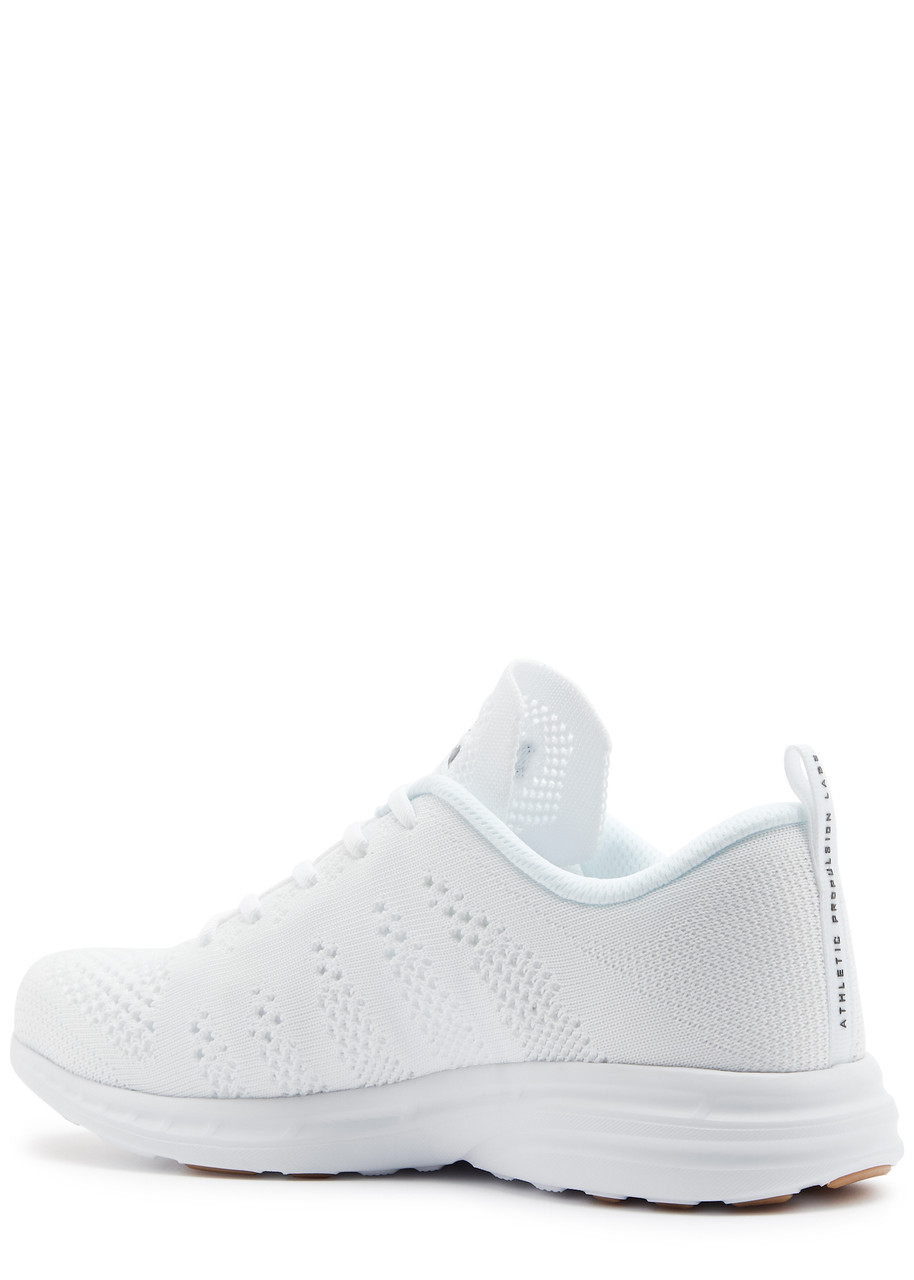 Apl Athletic Propulsion Labs Athletic Propulsion Labs Techloom Pro Pointelle-knit Sneakers In White
