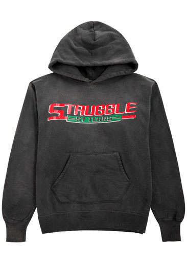 SAINT MXXXXXX Denim Tears Struggle printed hooded cotton