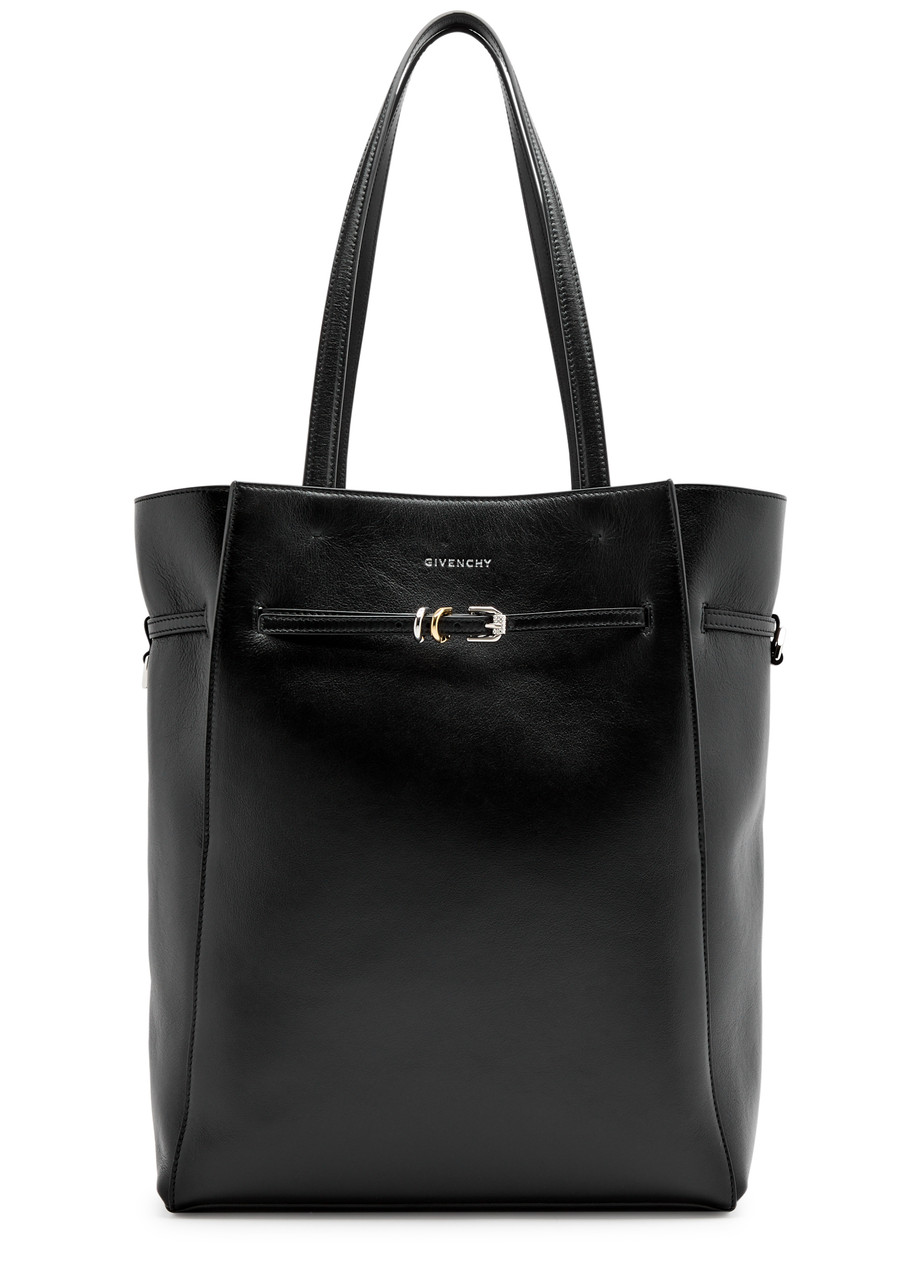 Givenchy Voyou Medium Leather Tote In Black