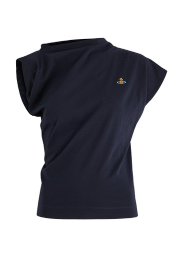 VIVIENNE WESTWOOD Hebo asymmetric cotton T-shirt | Harvey