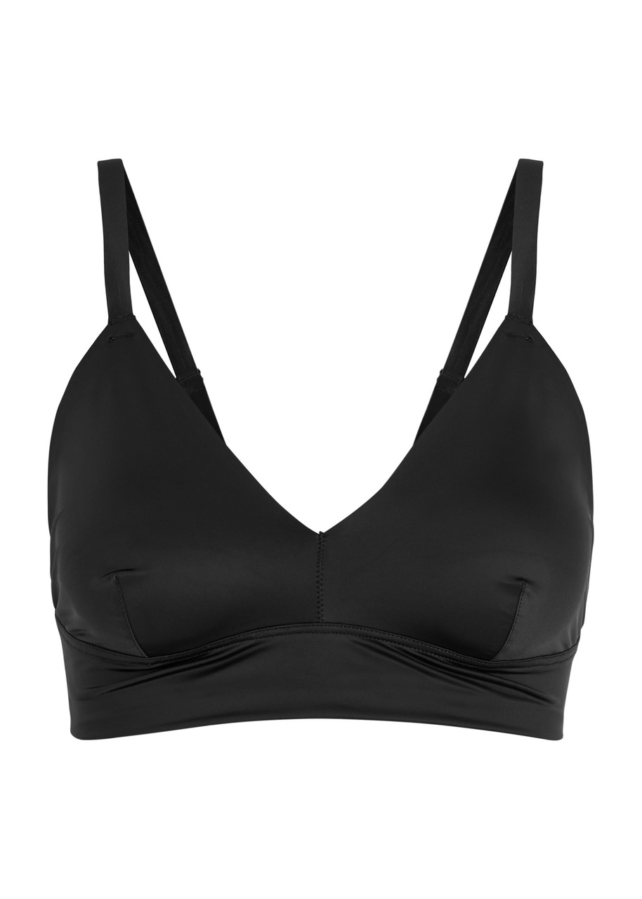 Spanx Shaping Satin Bralette In Black