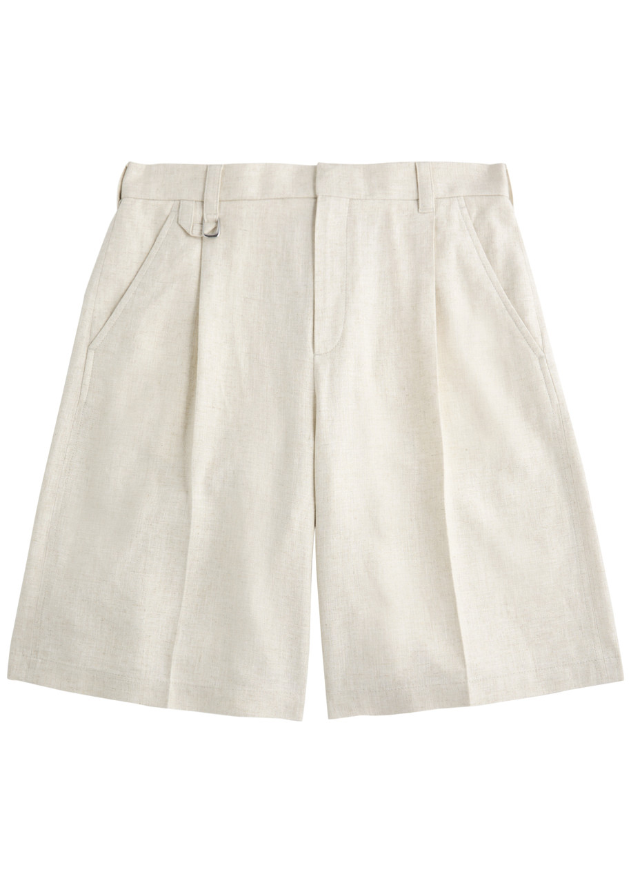 Jacquemus Le Short Melo Wide-leg Woven Shorts - Beige - 46 (IT46 / S)