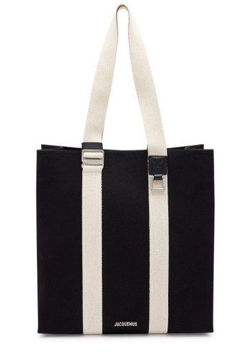 Jacquemus Le Cabas Cuerda Canvas Tote In Black