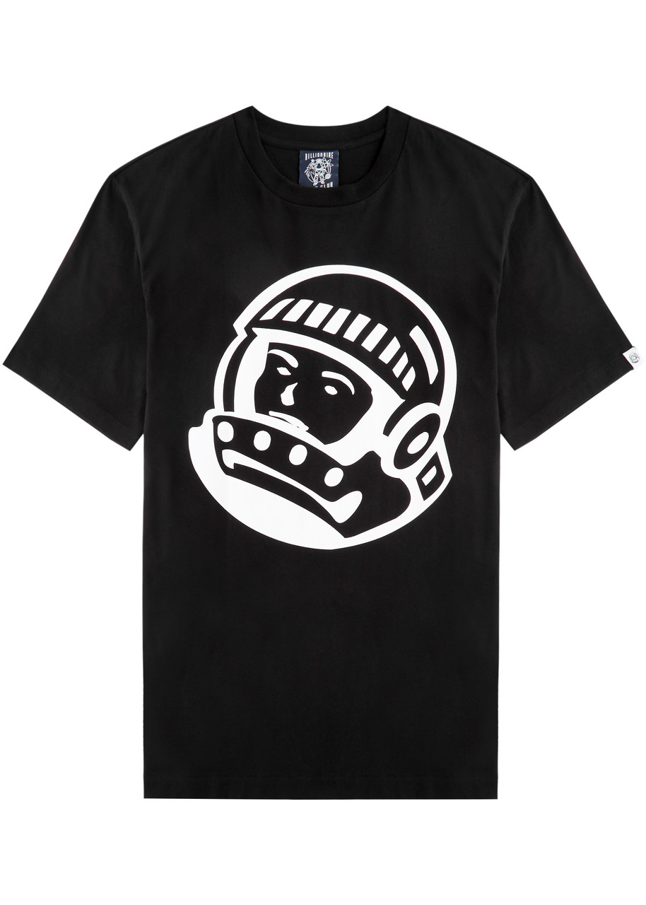 Billionaire Boys Club Mens Black Astro Helmet Branded-print Cotton-jersey T-shirt In Black