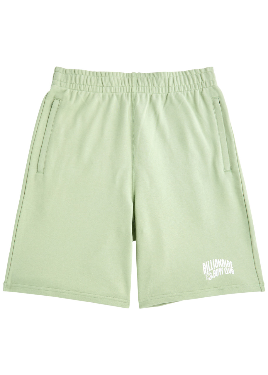 Billionaire Boys Club Arch Logo Printed Cotton Shorts In Green