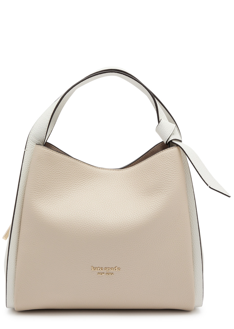 Kate Spade New York Knott Medium Colour-blocked Leather Tote In White