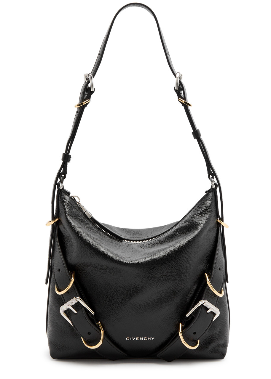 Givenchy Voyou Small Leather Cross-body Bag In Black