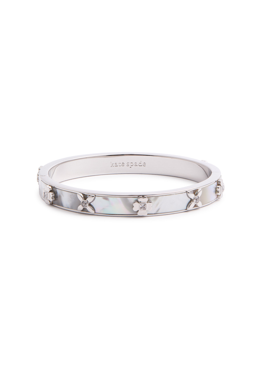 Kate Spade New York Heritage Bloom Embellished Bracelet In Silver