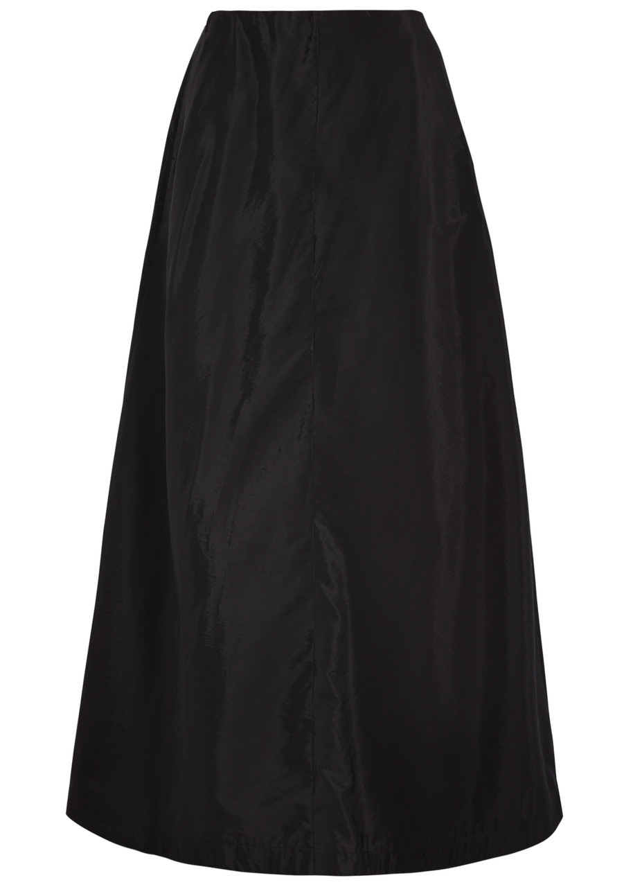 By Malene Birger Isoldas Satin Maxi Skirt In Black