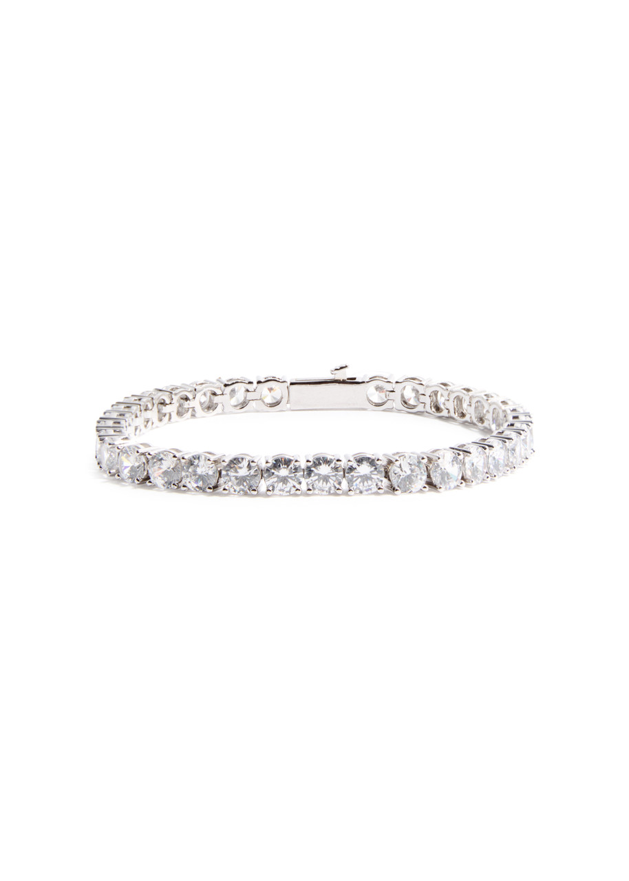 Cernucci Crystal-embellished Tennis Bracelet - Silver - One Size