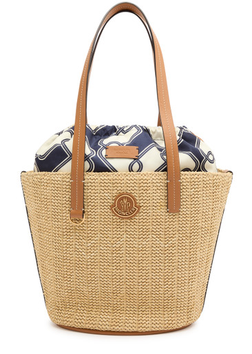 MONCLER Hubba small raffia tote | Harvey Nichols MONCLER Hubba small raffia tote | Harvey Nichols